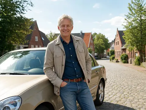 Verkäufer aus Olpe mit dem verkauften Fahrzeug